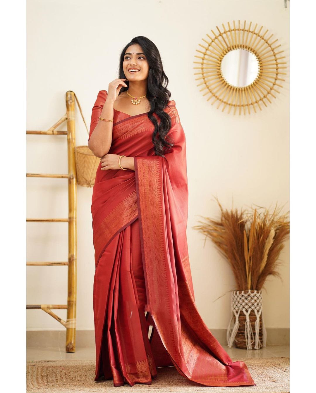 Scrumptious Red Soft Silk Saree With Prodigal Blouse Piece - Colorful Saree