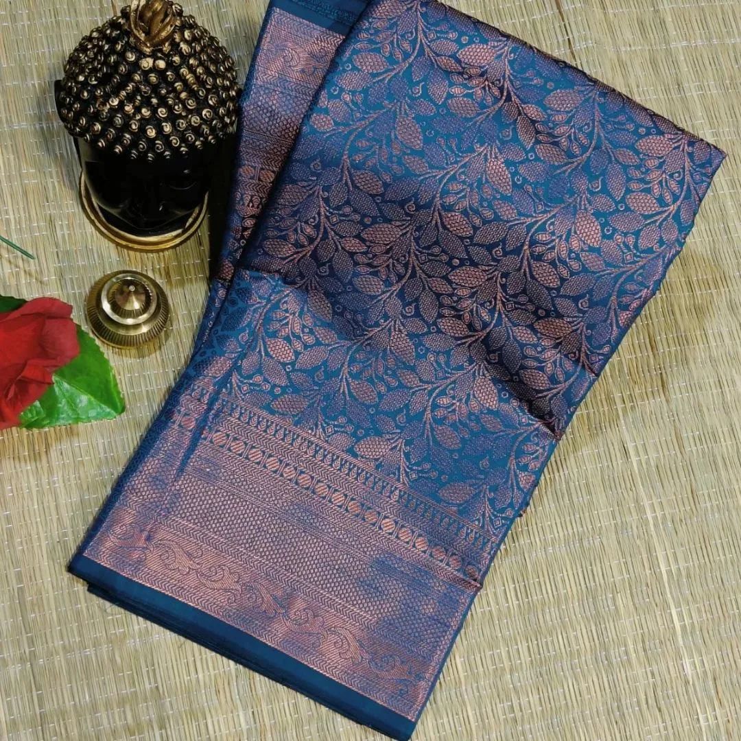 Ratatouille Teal Blue Soft Banarasi Silk Saree With Seraglio Blouse Piece - Colorful Saree