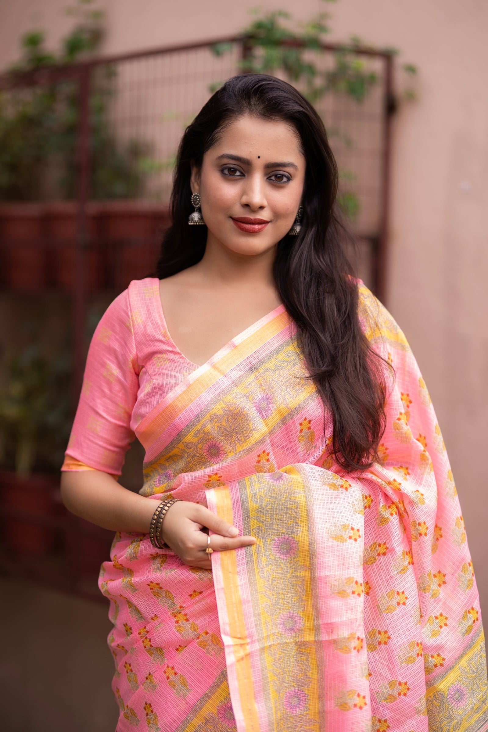Sophisticated Women's Kota Silk Saree: Opulently Soft, Intricately Printed, and Adorned with a Weaving Pattu Border - Colorful Saree