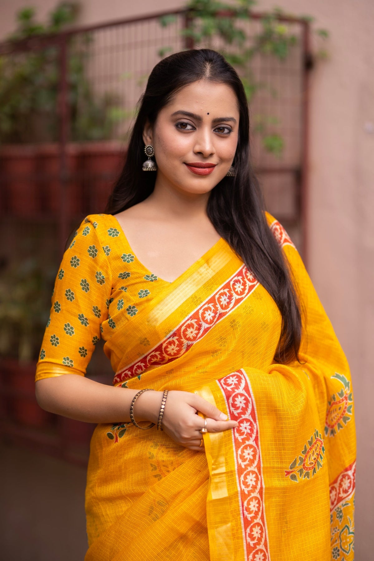 Sophisticated Women's Kota Silk Saree: Soft, Printed, and Enriched with Weaving Pattu Border - Colorful Saree